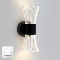 Настенный светодиодный светильник бра Esllse DIO 12Вт 215х100х85мм Черный