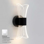 Настенный светодиодный светильник бра Esllse DIO 12Вт 215х100х85мм Черный