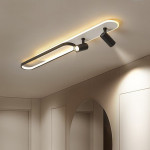 Светильник светодиодный Esllse с пультом EDINBURGH 70+4W 2LR APP 1000x160мм Чёрно-белый