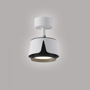 Світильник TELA R DL 100x135 мм Біло-чорний для лампи GX53