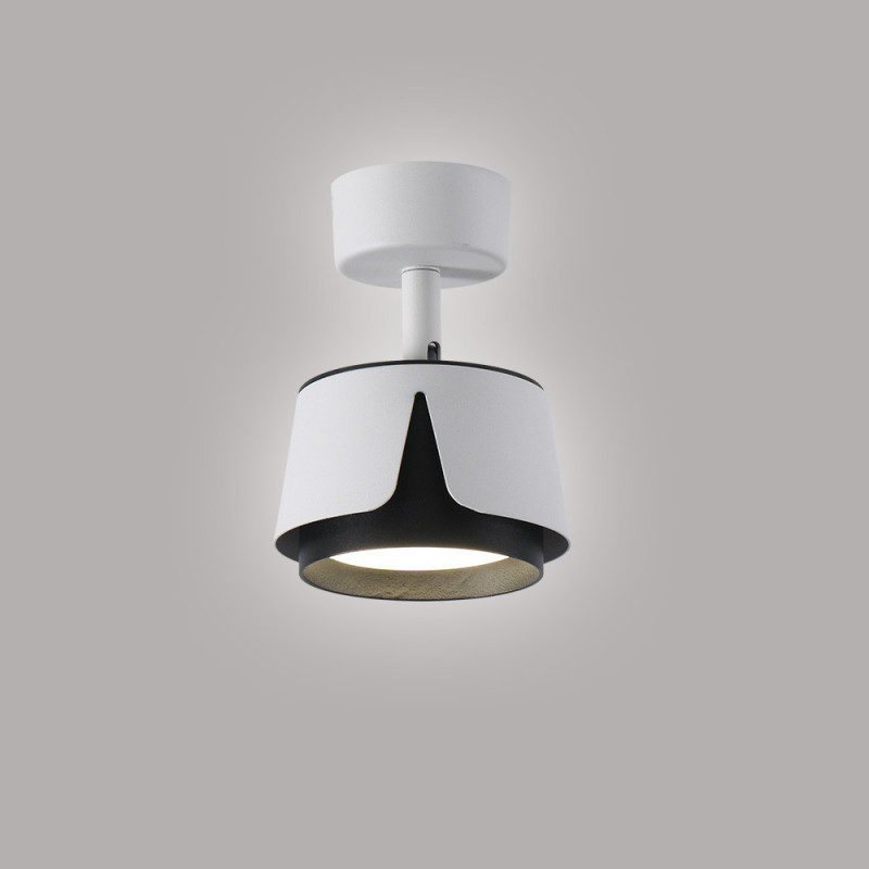 Світильник TELA R DL 100x135 мм Біло-чорний для лампи GX53