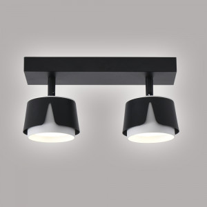 Світильник TELA 2R DL 270x100x135 мм Чорно-білий для лампи GX53