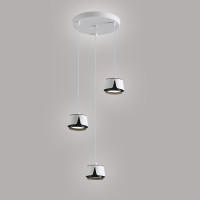 Світильник підвісний TELA R 100x1000 мм Біло-чорний на 3 лампи GX53