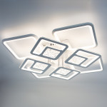 Управляемая светодиодная люстра ESLLSE TETRA TWIST ICE 165W 8S SMART 595x595x110мм Белая