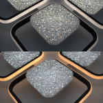 Управляемая светодиодная смарт люстра ESLLSE ALMAZ 8S 120 Вт 520x520x75 мм Черно-белая