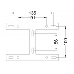 Cветодиодная люстра ESLLSE MOKA 3S 62 Вт 550x310x72 мм Чорна