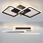 Світлодіодна люстра  ESLLSE MOKA 3S 60 Вт 550x310x72 мм Чорна