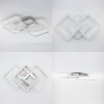 Світлодіодна люстра  ESLLSE MOKA 3S 60 Вт 550x310x72 мм Біла