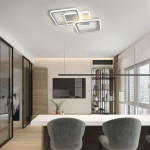 Світлодіодна люстра  ESLLSE MOKA 3S 60 Вт 550x310x72 мм Біла