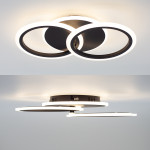 Cвітлодіодна люстра ESLLSE MOKA 3R 60 Вт 440x250x70 мм Чорна