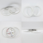 Cвітлодіодна люстра ESLLSE MOKA 3R 60 Вт 440x250x70 мм Біла