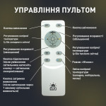 Смарт люстра управляемая светодиодная ESLLSE COCO 3S 120 Вт 750x750x142 мм Черная