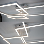 Смарт люстра управляемая светодиодная ESLLSE COCO 3S 120 Вт 750x750x142 мм Белая