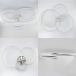 Смарт люстра управляемая светодиодная ESLLSE COCO 3R 105 Вт 762x675x150 мм Белая