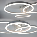 Смарт люстра управляемая светодиодная ESLLSE COCO 3R 105 Вт 762x675x150 мм Белая