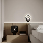 Настенный светодиодный светильник бра ESLLSE AZALIA ICE 13 Вт 305x215x47 мм Черный