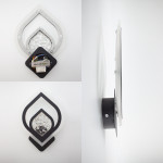 Настенный светодиодный светильник бра ESLLSE AZALIA ICE 13 Вт 305x215x47 мм Черный