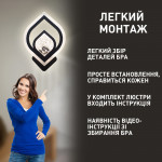 Настенный светодиодный светильник бра ESLLSE AZALIA ICE 13 Вт 305x215x47 мм Черный