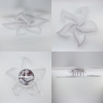 Люстра светодиодная с пультом ESLLSE ELLA RGB 42+10 Вт 5F 600x95 мм Белая