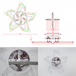 Люстра светодиодная с пультом ESLLSE ELLA RGB 42+10 Вт 5F 600x95 мм Белая
