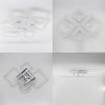 Управляемая светодиодная люстра ESLLSE OVAL RGB 110 Bт 5S 550x520x75 мм Белая