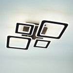 Управляемая светодиодная люстра ESLLSE OVAL RGB 110 Bт 5S 550x520x75 мм Белая