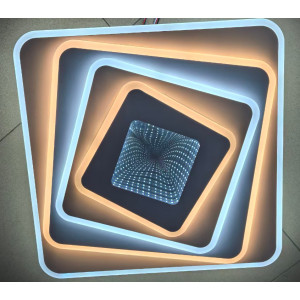 Керована світлодіодна люстра ESLLSE  ASTROLIA 110 Вт S 420x420x70  мм  Біла з пультом