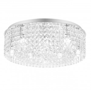 Люстра ESLLSE KRYSTAL R 600x170 Хром на 12 ламп E14