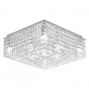 Люстра ESLLSE KRYSTAL S 500x500x170 Хром на 9 ламп E14