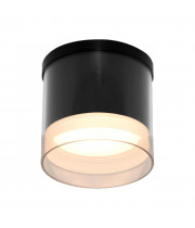 Спотовый светильник ESLLSE YASNIST R  90x85 мм Черный для лампы GX53