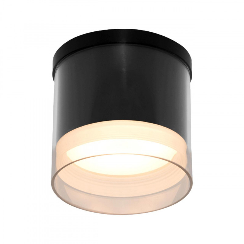 Спотовый светильник ESLLSE YASNIST R  90x85 мм Черный для лампы GX53