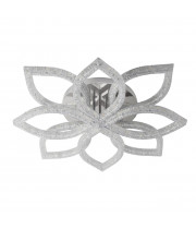 Управляемая светодиодная люстра PELUSTKA ICE 100 Вт 8R 745x120мм Белая