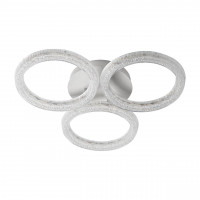 Керована світлодіодна  люстра POLIANA ICE  40 Вт 3 R 550x90 мм Біла