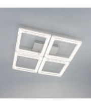 Керована світлодіодна  люстра OBRII ICE 65 Вт 4S 465x465x90 мм Біла