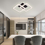 Керована світлодіодна  люстра RADIST ICE 40 Вт 3S 345x480x120 мм Чорна