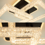 Керована світлодіодна  люстра RADIST ICE 40 Вт 3S 345x480x120 мм Чорна