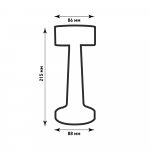 Настольная светодиодная лампа DOWN LIGHT 2W R-SENSOR-85x215-BLACK-DC5V/1A-IP20