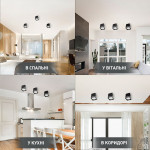 Спотовый светильник GELA S 90x90x100 мм для лампы GX53