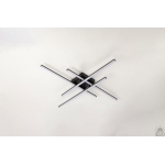 Управляемая светодиодная люстра LINE 4L RC 70 Вт 850x850x90 мм Черная