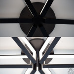 Смарт люстра керована світлодіодна MADERA 6S 115 Вт 650x150 мм Чорна