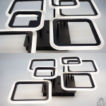 Керована світлодіодна люстра OVAL 75 Bт 6S 810x600x175 мм