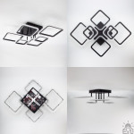 Керована світлодіодна люстра OVAL 75 Bт 6S 810x600x175 мм