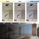 Керована світлодіодна люстра OVAL 75 Bт 6S 810x600x175 мм