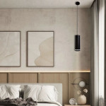 Светильник подвесной SIENA R 83x1000 мм Черный для лампы GX53