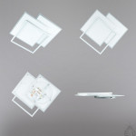 Люстра керована світлодіодна VEGA TRIPLE 3S 70 Вт 470х470х60 мм Біла