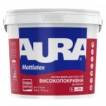 Матова водно-дисперсійна фарба Aura Mattlatex для стель і стін 5 л