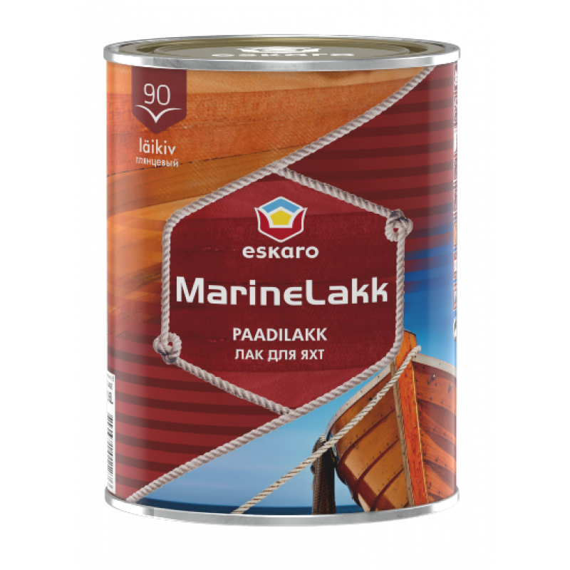 Яхтний лак Eskaro Marine Lakk 90 алкідно-уретановий глянцевий 0.95 л Яхтний лак Eskaro Marine Lakk 90 алкідно-уретановий глянцевий 0.95 л