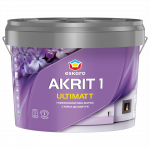 Фарба для стін та стель ESKARO Akrit 1 матова миюча Біла 4,75 л