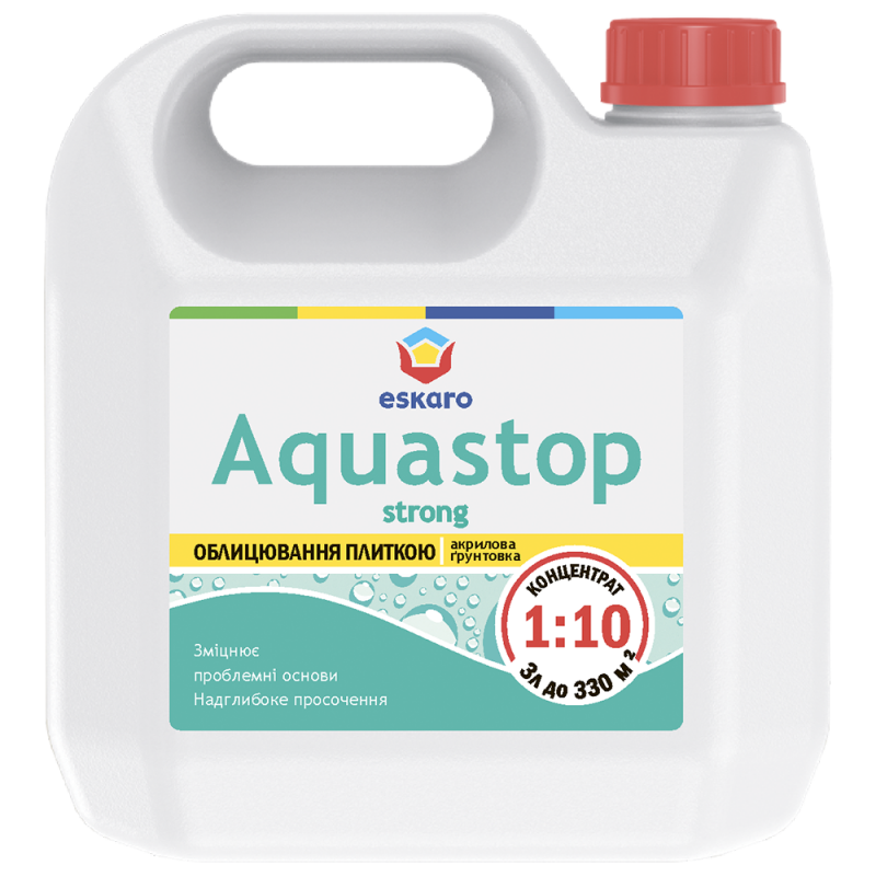 Ґрунт концентрат ESKARO Aquastop Strong (1:10) 3 л