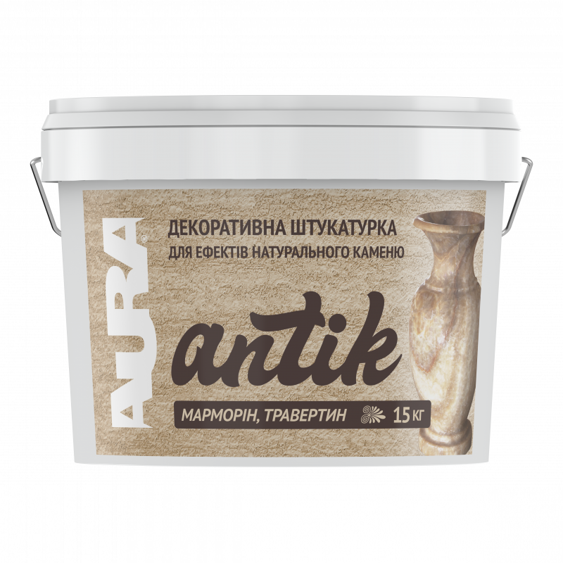 Декоративна штукатурка Марморін, Травертін, Гротто AURA Antik 15 кг